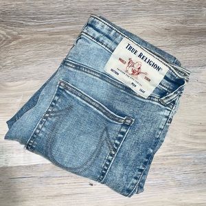 true religion acid wash high rise skinny jeans